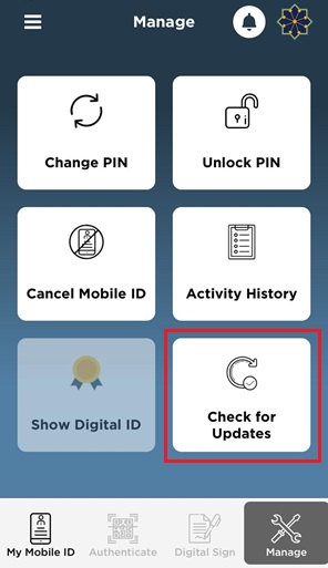 How to Update your Data in the Kuwait Mobile ID app? 3