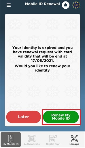 How to Update your Data in the Kuwait Mobile ID app? 1